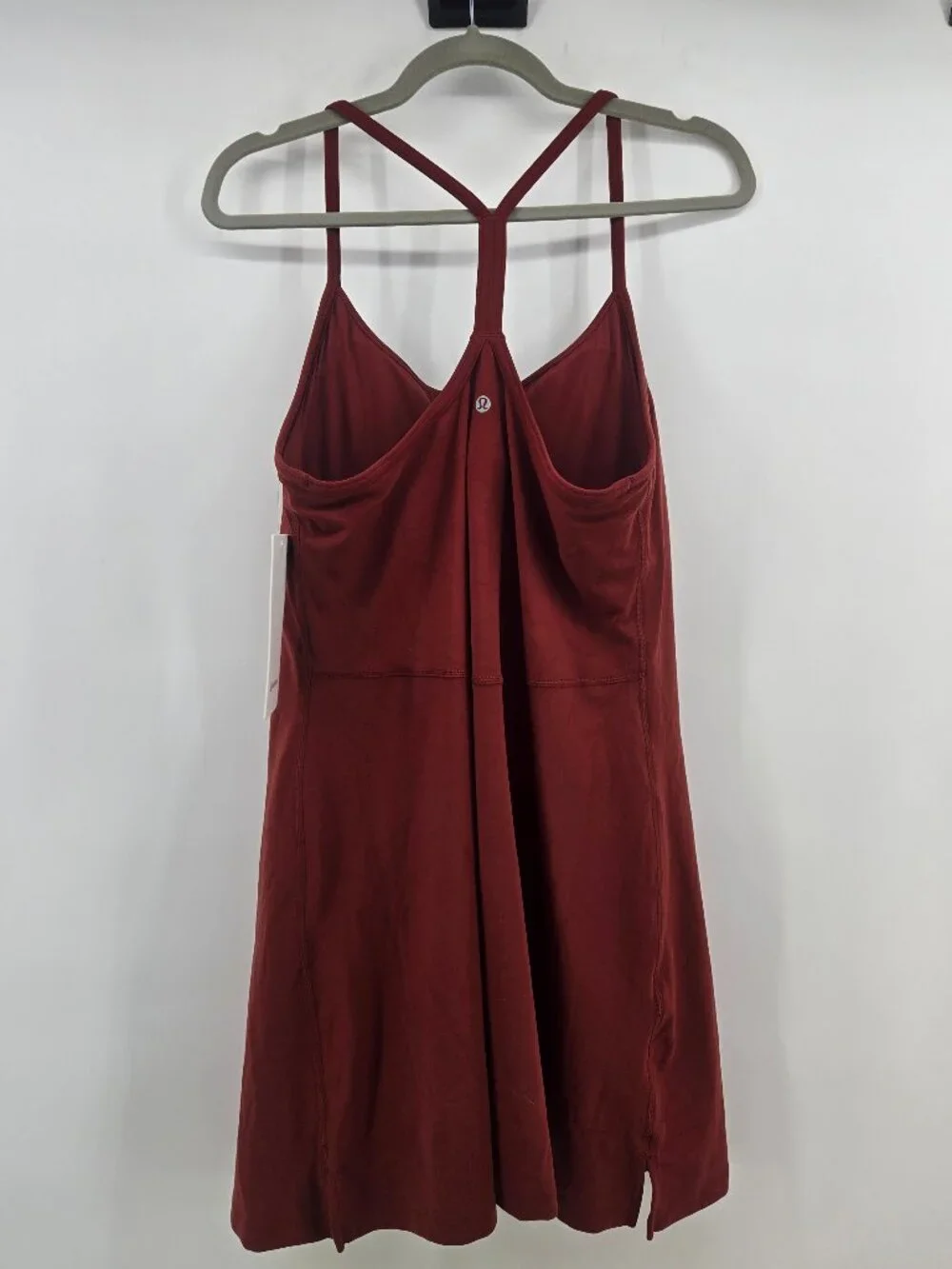 NWT Lululemon Flow Y Dress Light Support, B/C Cup - XL Cranberry Charm